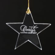 optical crystal star ornament glass Christmas ornament holiday gift