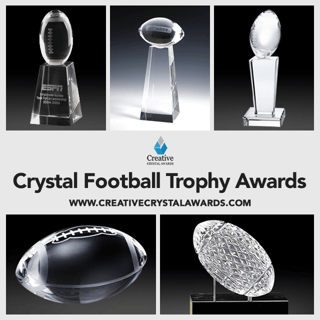 crystal football award wholesale