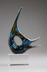 art crystal fish trophy awards