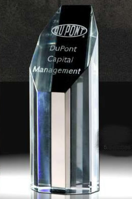 octagon tower crystal award