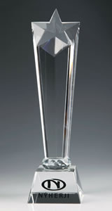 Custom Crystal Star Tower Awards Wholesale