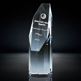 crystal octagon tower award