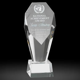 optical crystal diamond tower award