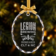 Faceted Crystal Oval Ornaments