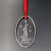 Oval Shaped Crystal Ornament