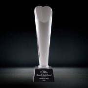 crystal heart trophy