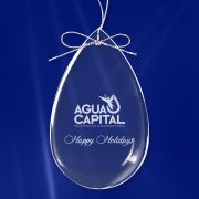 crystal teardrop ornament