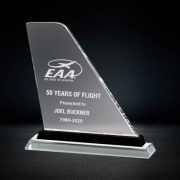 crystal airplane tail award
