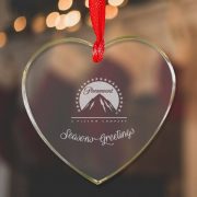 heart crystal ornament