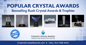 bestselling crystal awards, popular crystal trophies