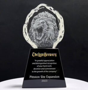 3d crystal lion award