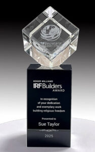 optical crystal cube tower award