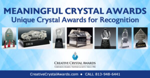 meaningful crystal awards, personalized crystal trophies