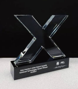 personalized crystal X trophy award