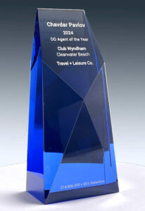 custom crystal tower award