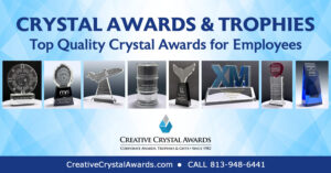 custom crystal awards and trophies, corporate crystal trophy awards