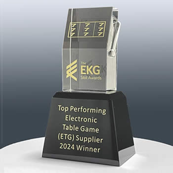 custom crystal slot machine award for casino industry